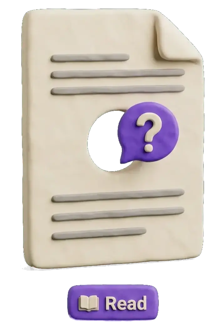 A policy document with a hole in it and a question poking through